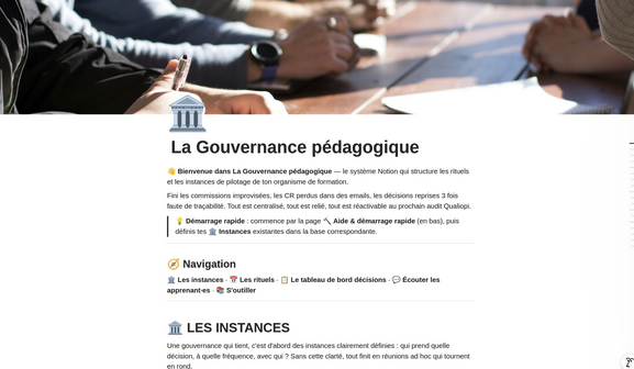Aperçu La Gouvernance pédagogique