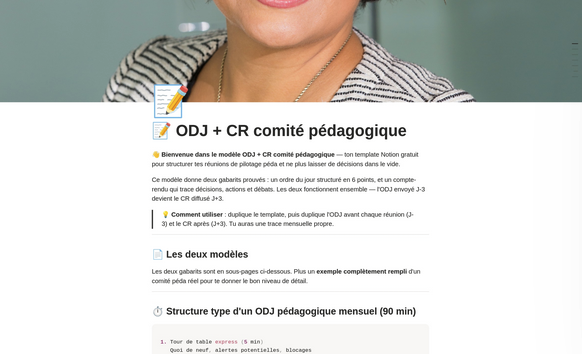 Aperçu ODJ + CR comité pédagogique